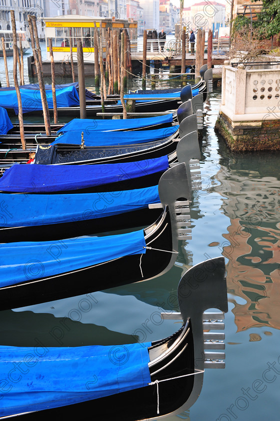 D3X 9036 
 Gondolas - Grand Canal, Venice 
 Keywords: Gondola,Grand Canal,Venice,Italy,