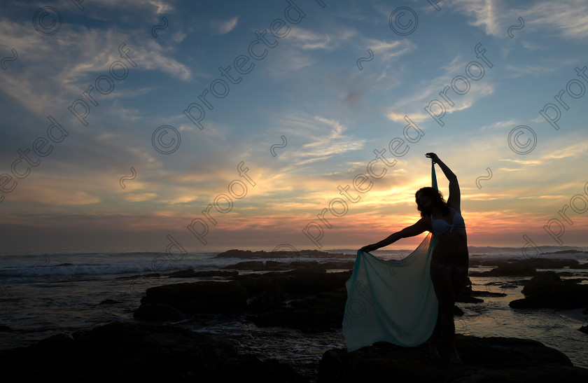 D4S1270 
 Cape Town Silhouette 
 Keywords: Sunset, Pretty Girl, Bikini, Sarong, silhouette,scarborough beach, cape town, South Africa, Cirrus clouds,dramatic sky, romance, summer,